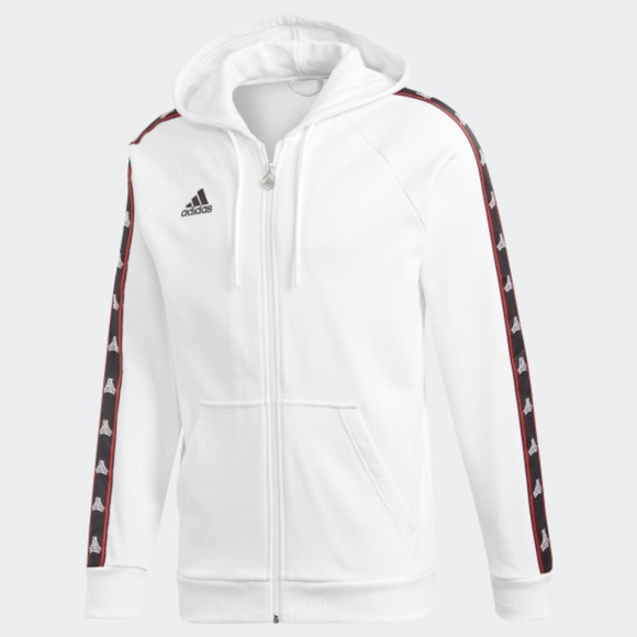 adidas tan tape heavy hoodie